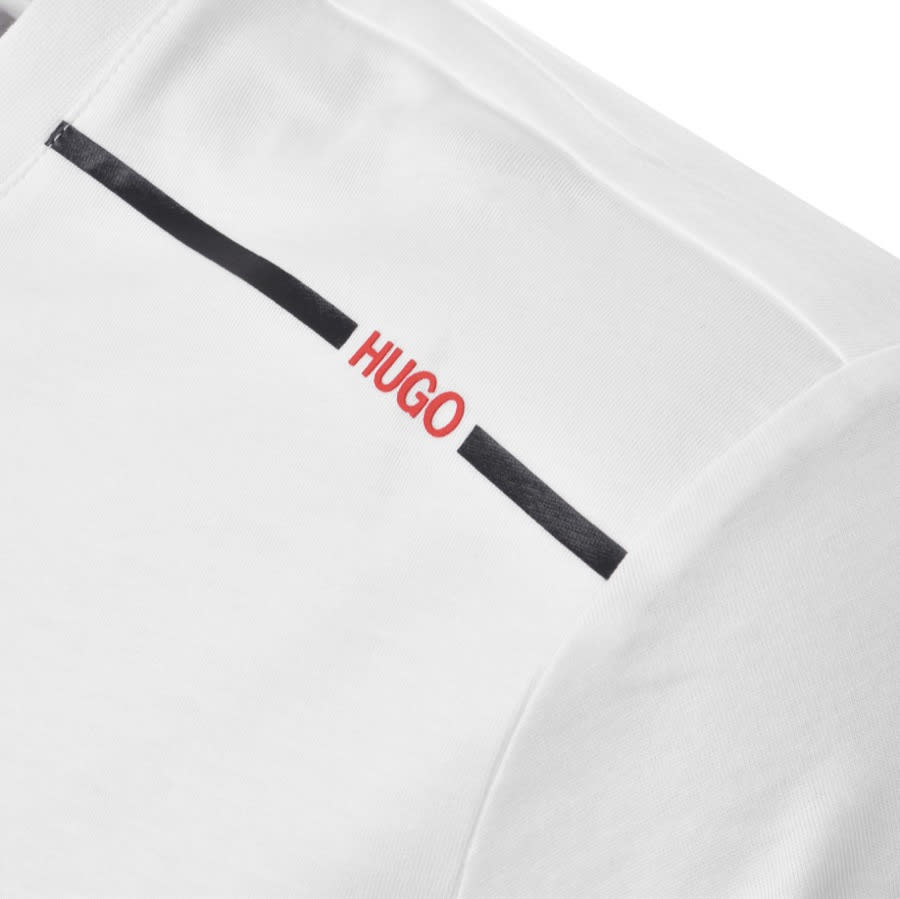 Alternative Image for ProductHUGO Dyrtid Crew Neck Short Sleeve T Shirt White3
